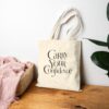 Carry Your Confidence Tote Bag – Minimalist Cotton Canvas Tote