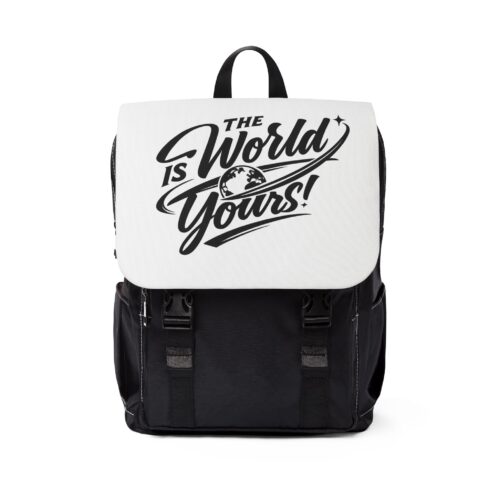 The World Is Yours Backpack - Everyday Travel Backpack