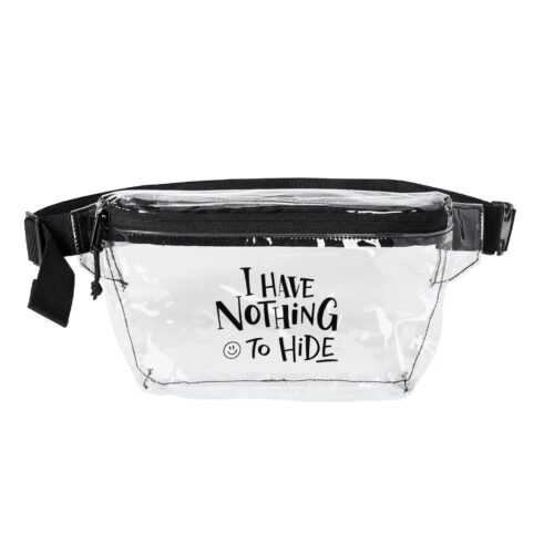 I Have Nothing to Hide Clear Fanny Pack – Minimalist Transparent Bag